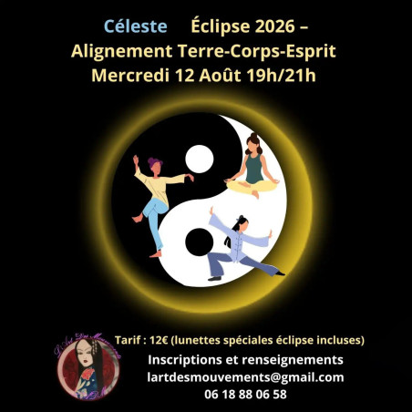 Stage Céleste Éclipse 2026 – Alignement Terre-Corps-Esprit